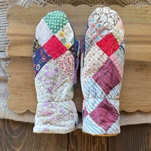 Patchwork Quilted Mittens